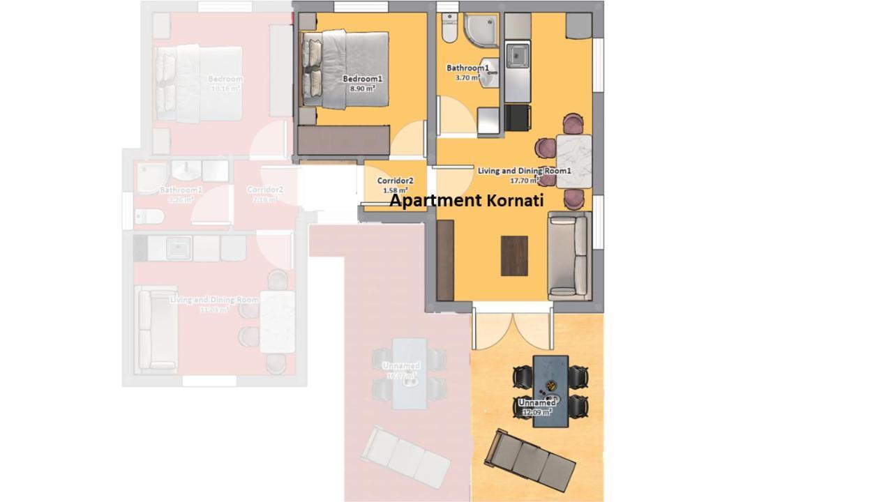 Apartmani Villa Lilliana Tribalj Eksteriør bilde