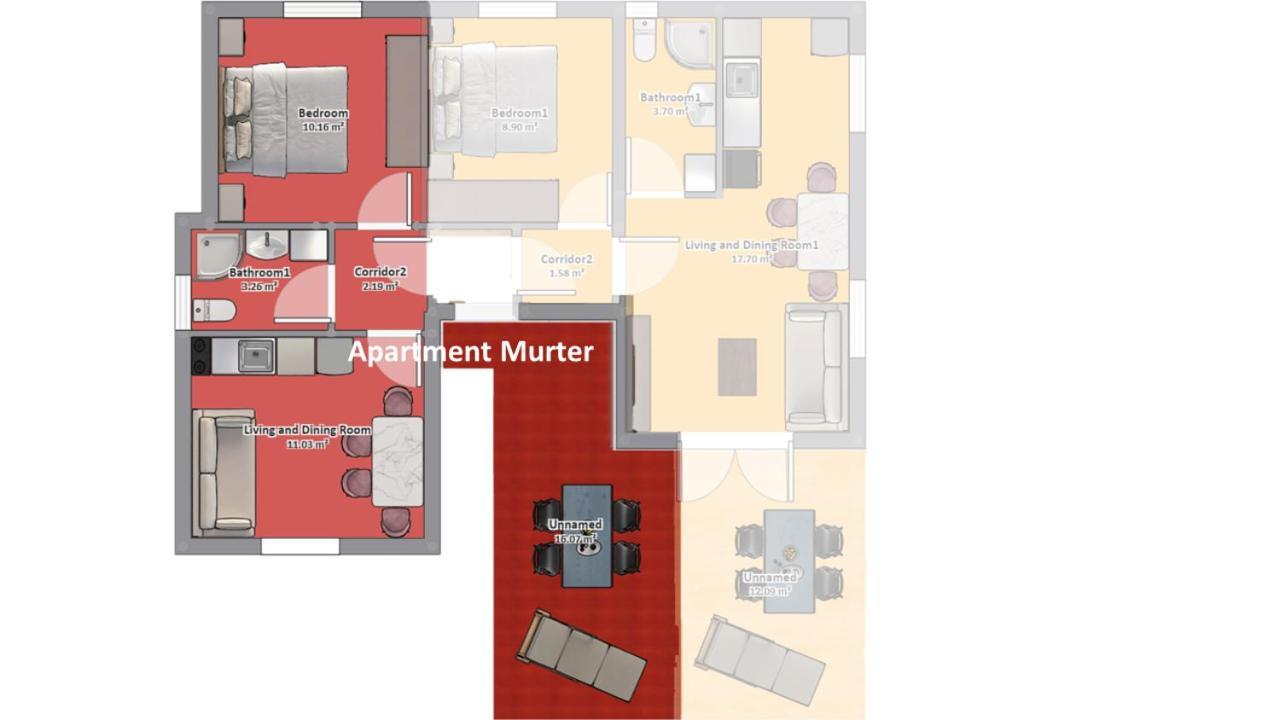 Apartmani Villa Lilliana Tribalj Eksteriør bilde